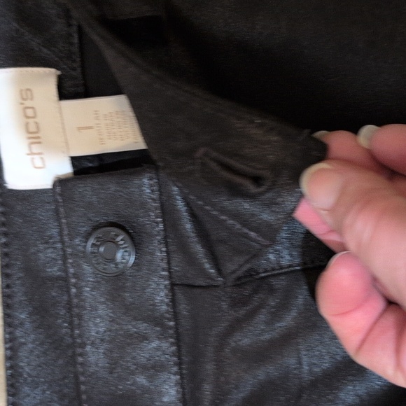 Chicos Faux-Suede Knit jean Pants - Picture 11 of 16